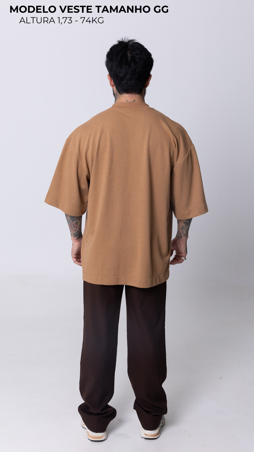 CAMISETA OVERSIZED CARAMEL