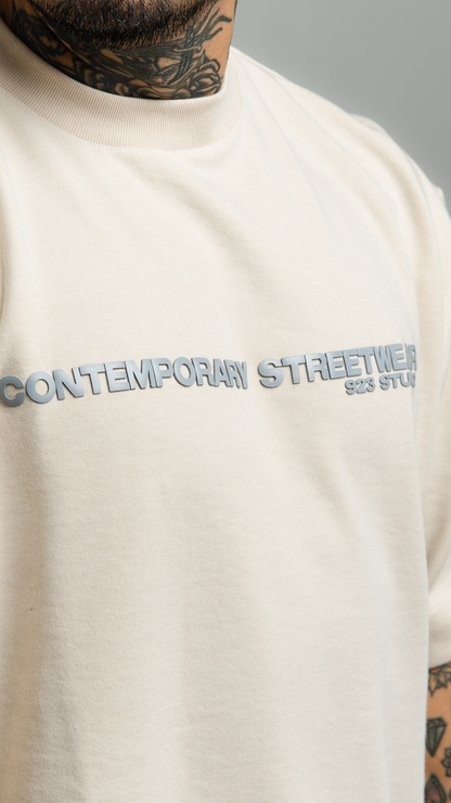 CONJUNTO OVERSIZED HEAVY EDITION — CREAM COMTEMPORARY