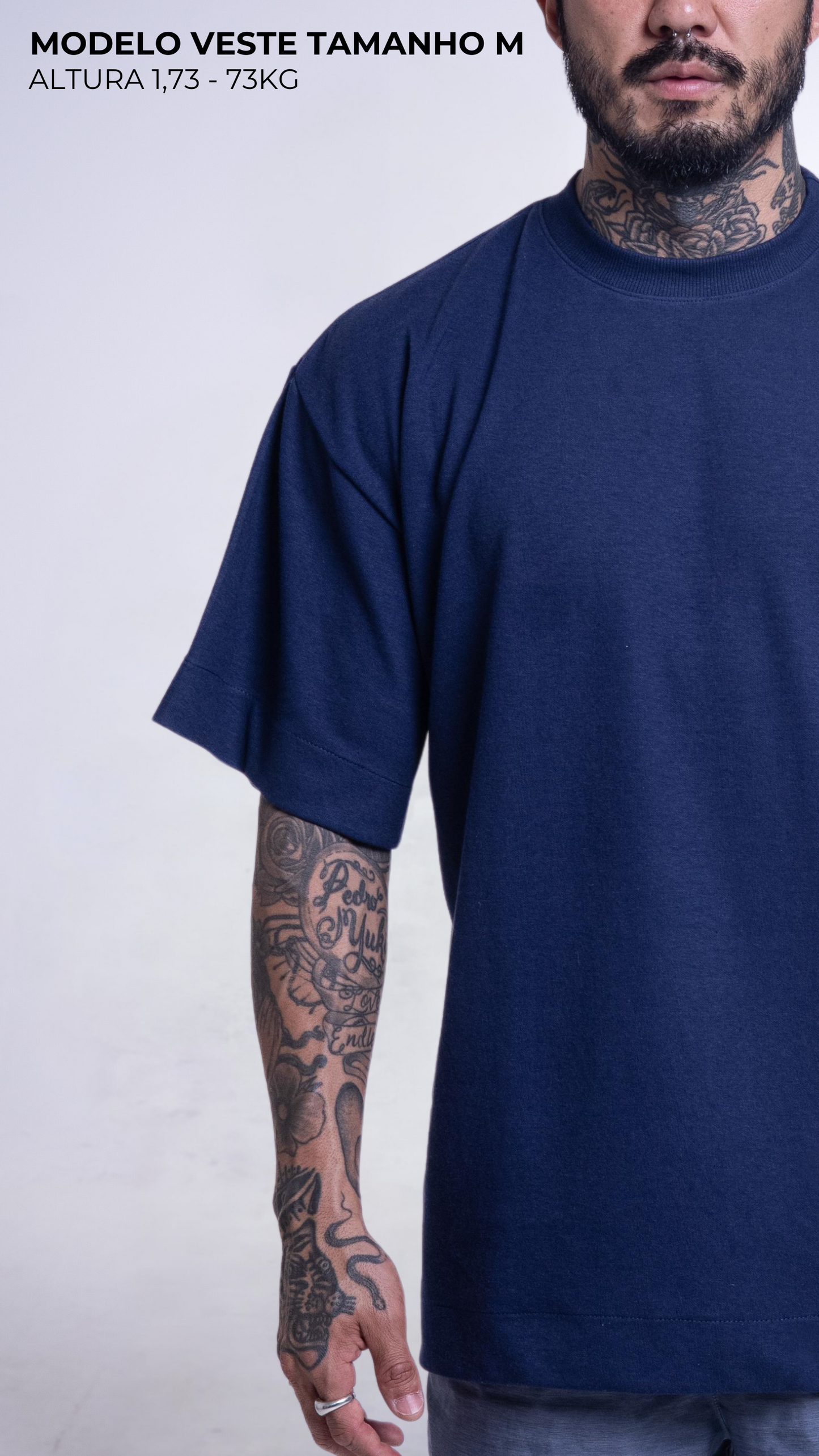CAMISETA OVERSIZED AZUL MARINHO