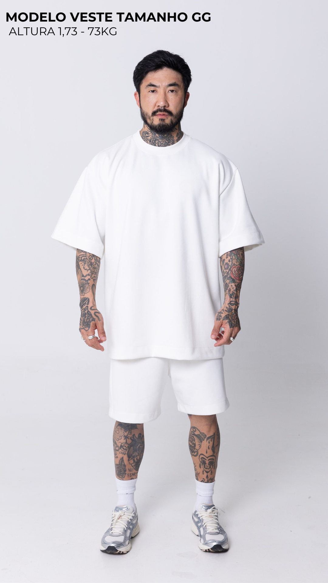 CONJUNTO OVERSIZED OFF WHITE LISO