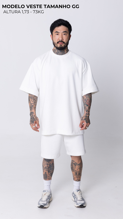 CONJUNTO OVERSIZED OFF WHITE LISO