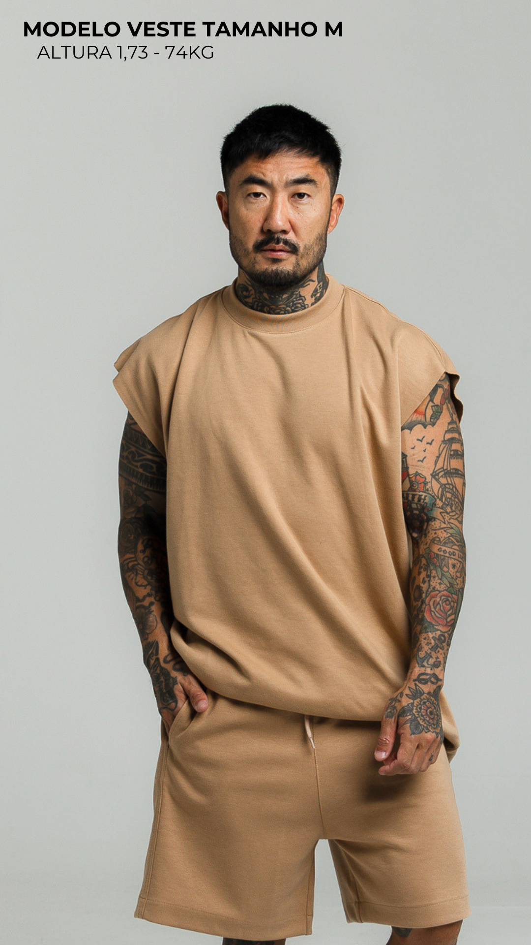 CONJUNTO REGATA MACHÃO MOCHA