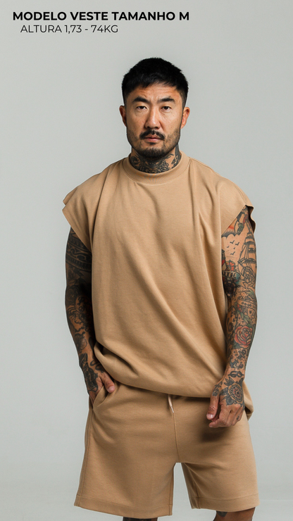 CONJUNTO REGATA MACHÃO MOCHA
