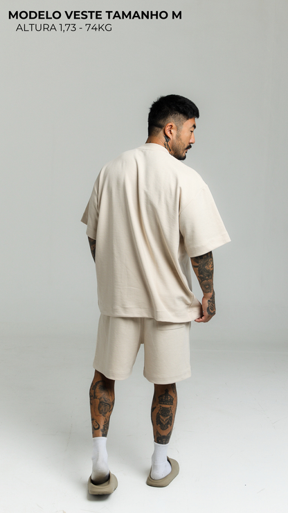 CONJUNTO OVERSIZED HEAVY EDITION — CREAM COMTEMPORARY