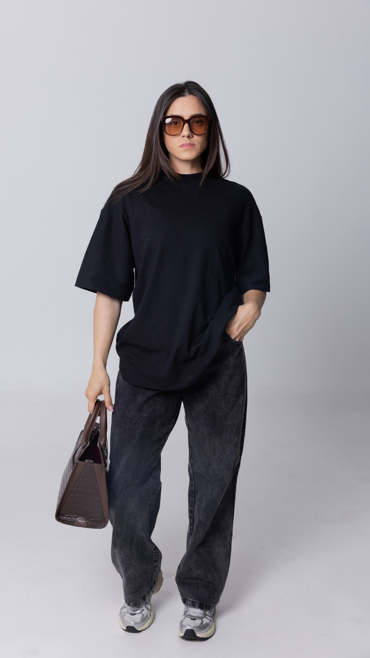 CAMISETA OVERSIZED PRETA