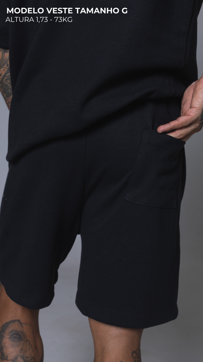 CONJUNTO MOLETOM REGULAR FIT PRETO