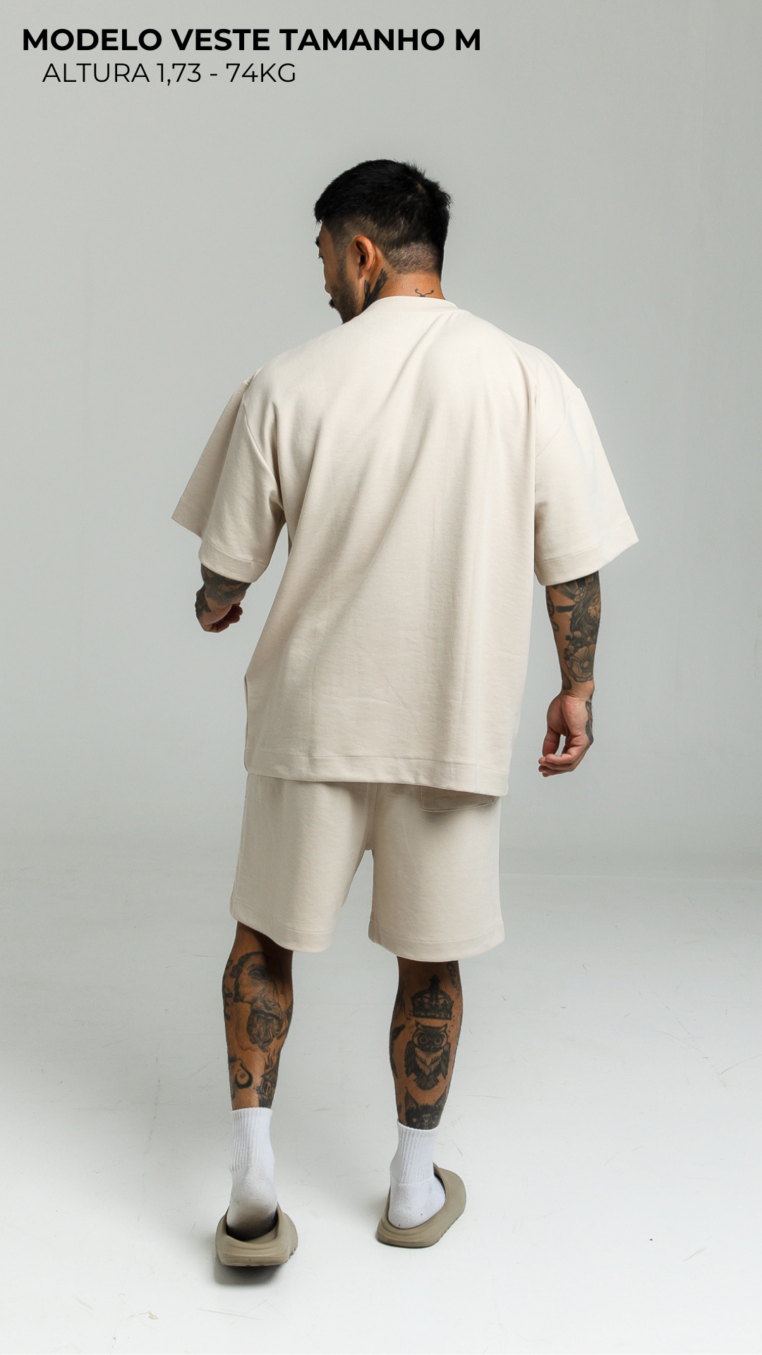 CONJUNTO OVERSIZED HEAVY EDITION — CREAM COMTEMPORARY