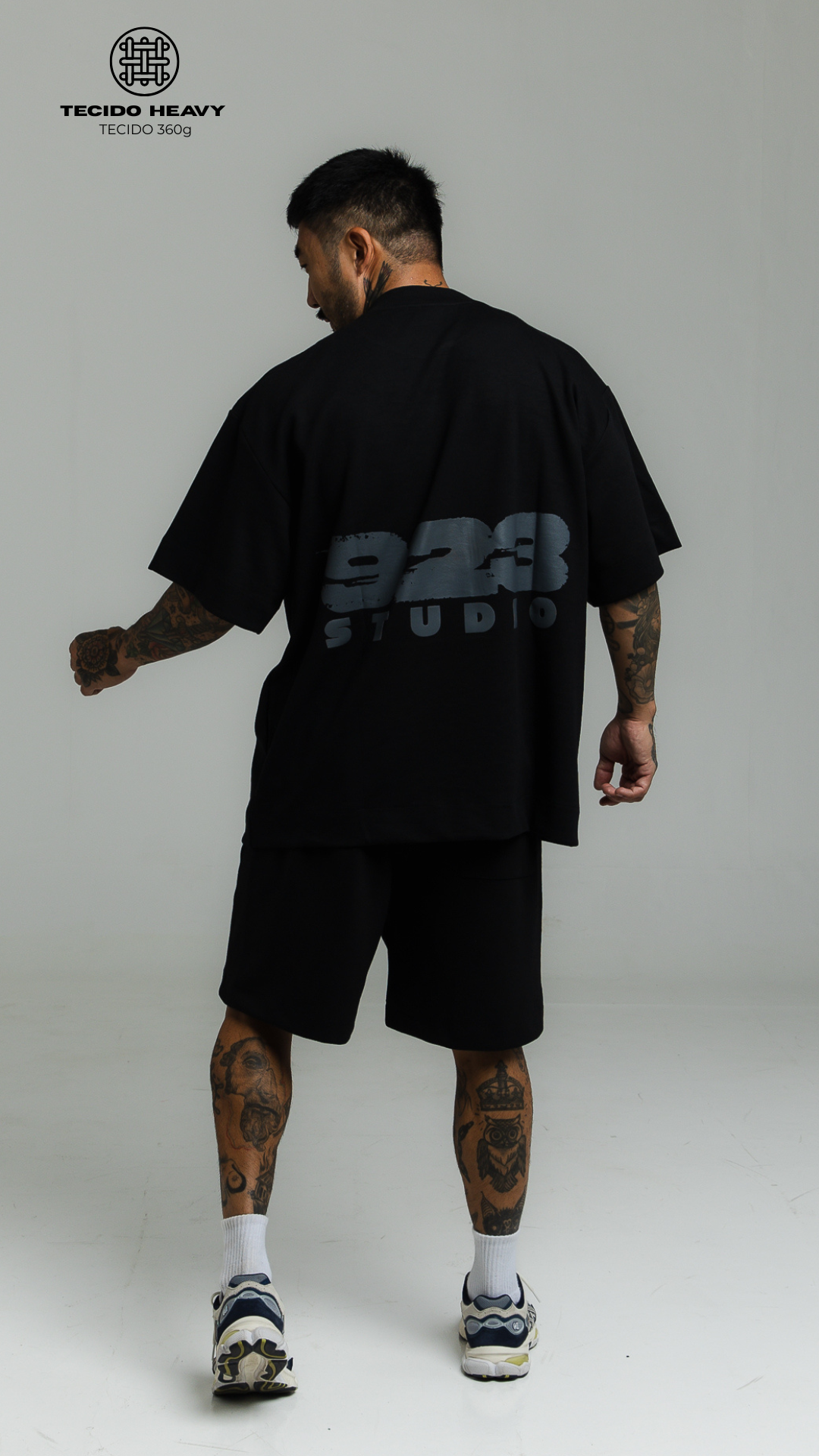 CONJUNTO OVERSIZED HEAVY EDITION — PRETO 923