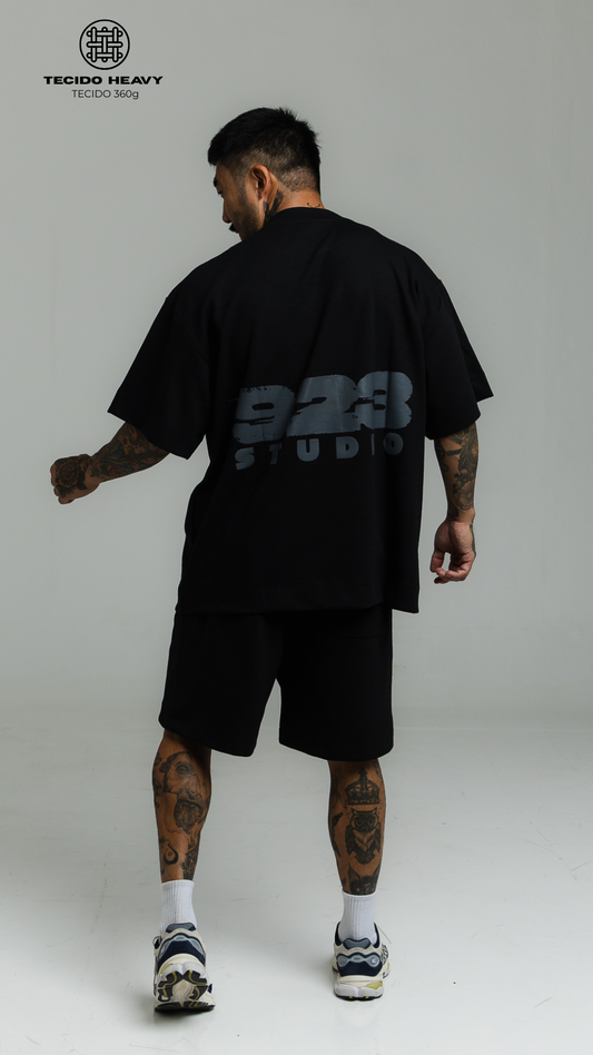 CONJUNTO OVERSIZED HEAVY EDITION — PRETO 923