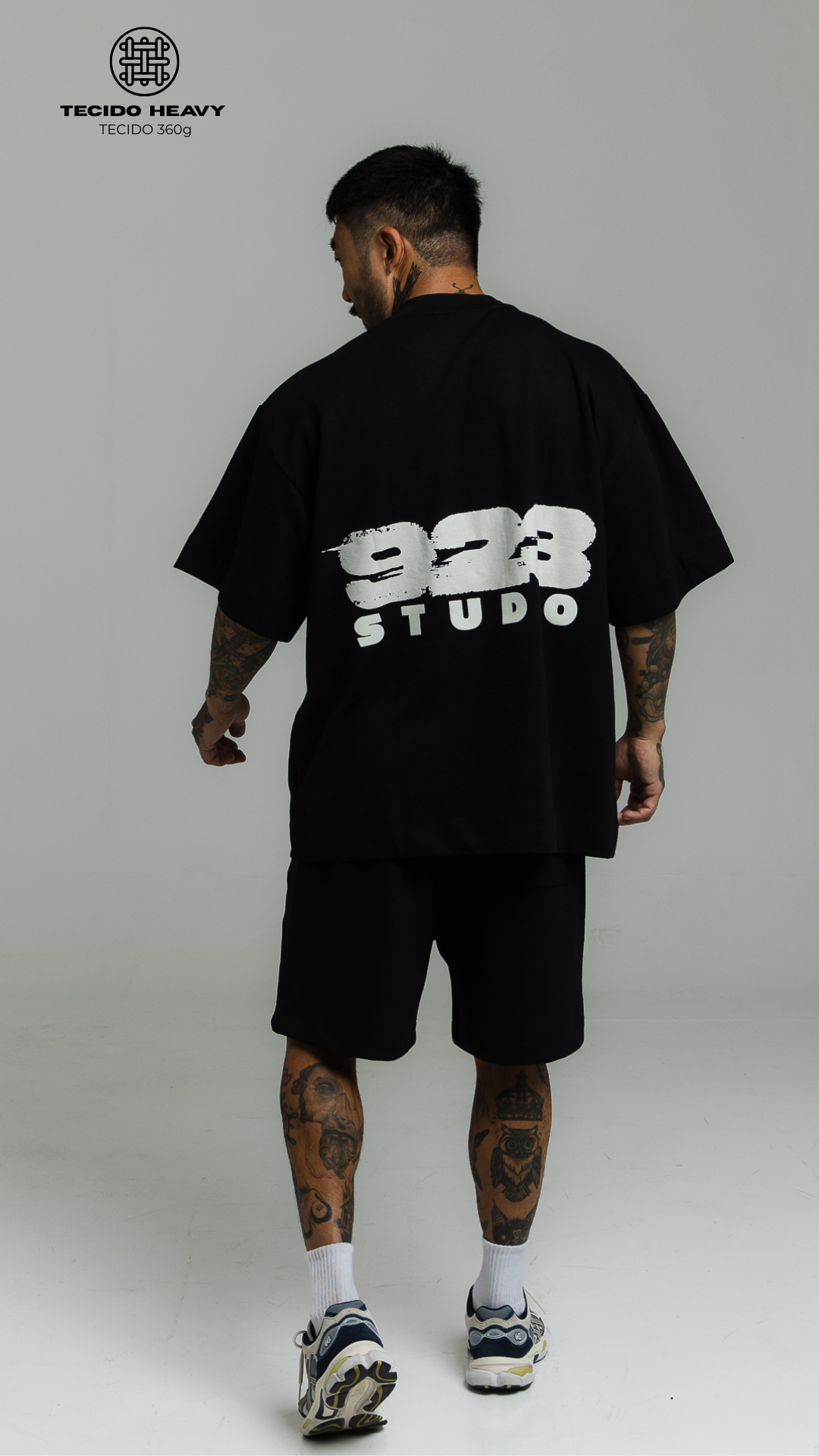 CONJUNTO OVERSIZED HEAVY EDITION — PRETO 923