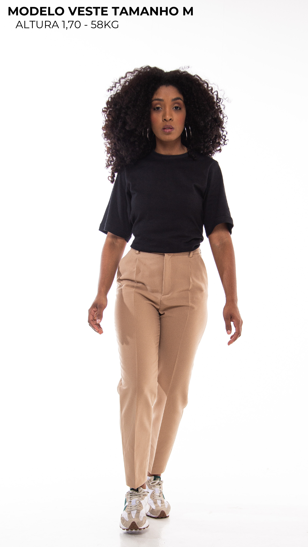 CAMISETA FEMININA SLIM PRETA
