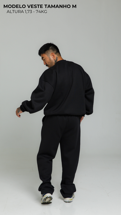 CALÇA DE MOLETOM PRETA