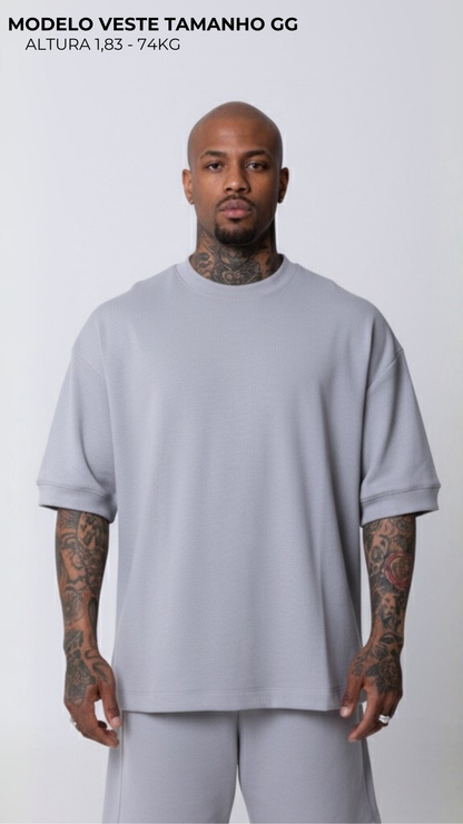 CONJUNTO REGULAR FIT CINZA GELATO