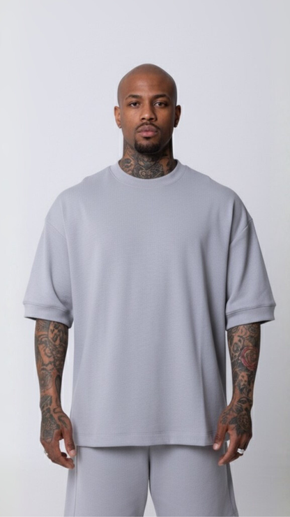 CAMISETA REGULAR FIT CINZA GELATO