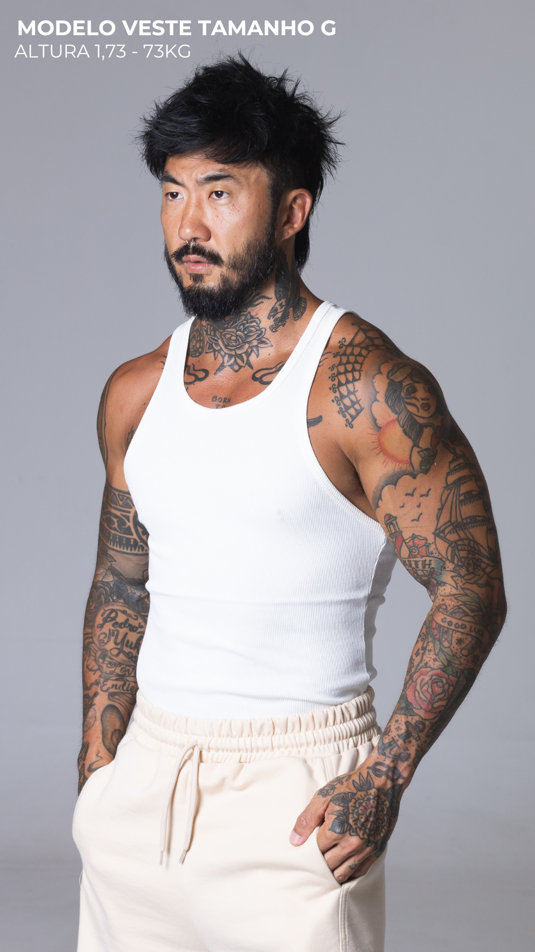 REGATA CANELADA SLIM OFF WHITE