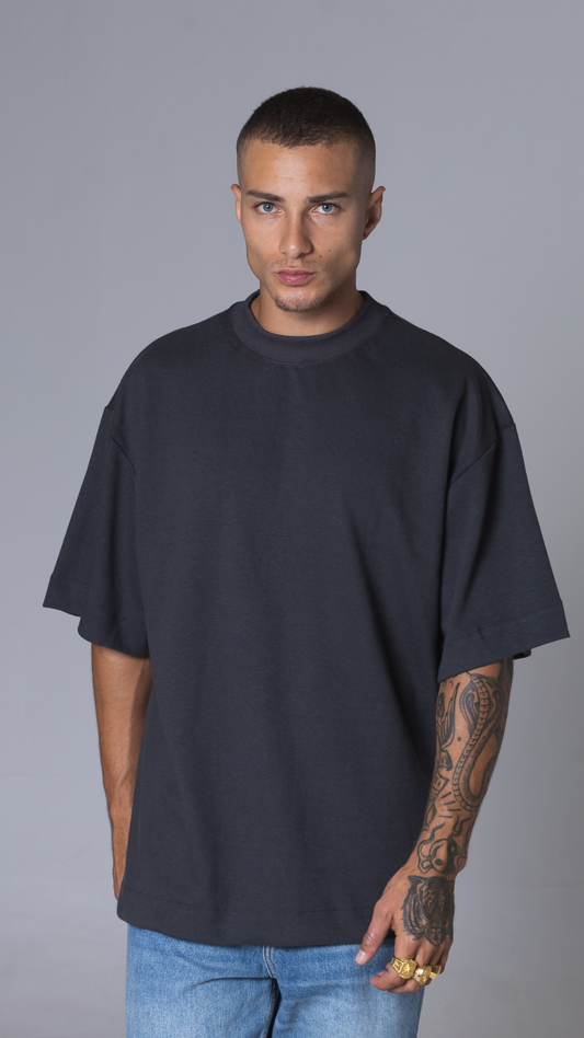 CAMISETA OVERSIZED CINZA ASFALTO
