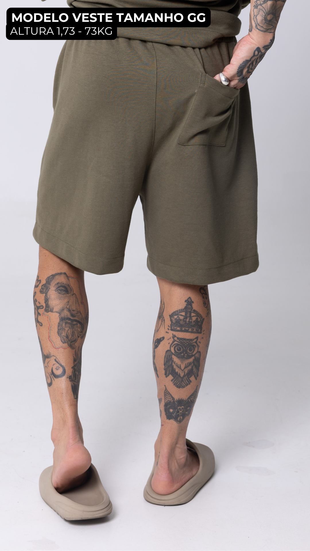 CONJUNTO OVERSIZED VERDE AZEITONA LISO