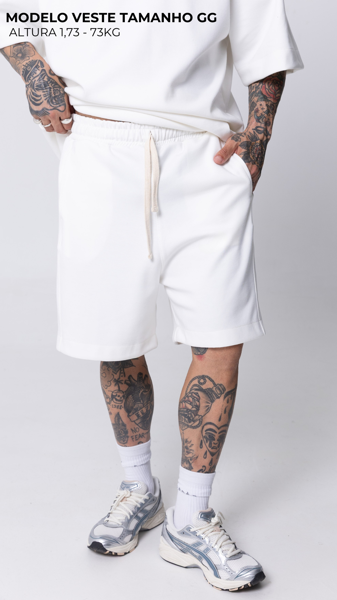 CONJUNTO OVERSIZED OFF WHITE LISO