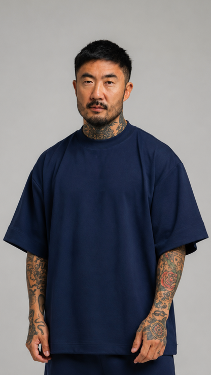 CAMISETA OVERSIZED AZUL NAVAL