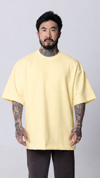CAMISETA OVERSIZED AMARELO MANTEIGA