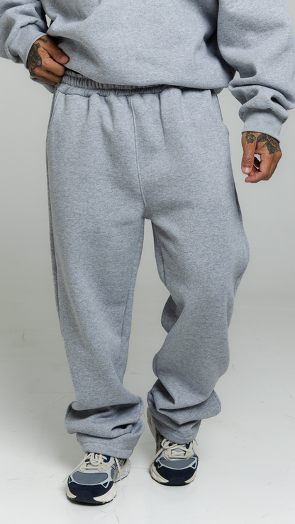 CALÇA DE MOLETOM CINZA MESCLA