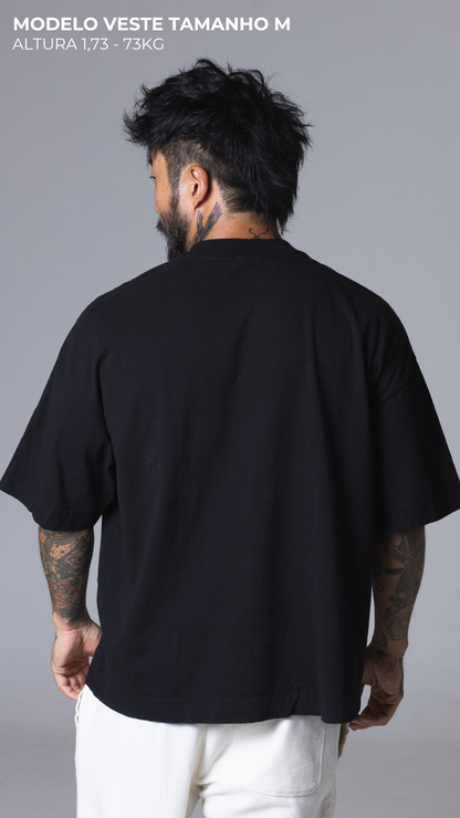 CAMISETA BOXY OVERSIZED LISA PRETA