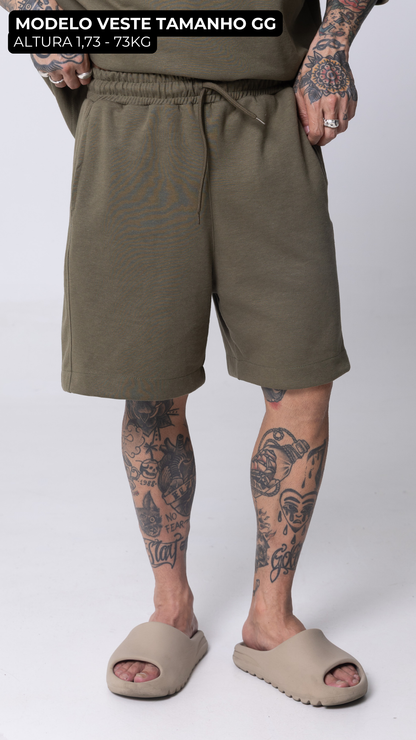 CONJUNTO OVERSIZED VERDE AZEITONA LISO