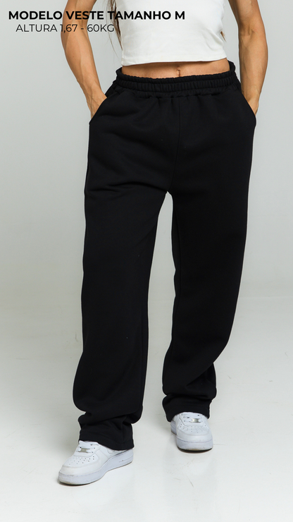 CALÇA DE MOLETOM PRETA