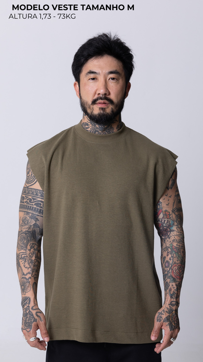 CONJUNTO REGATA MACHÃO VERDE AZEITONA LISO