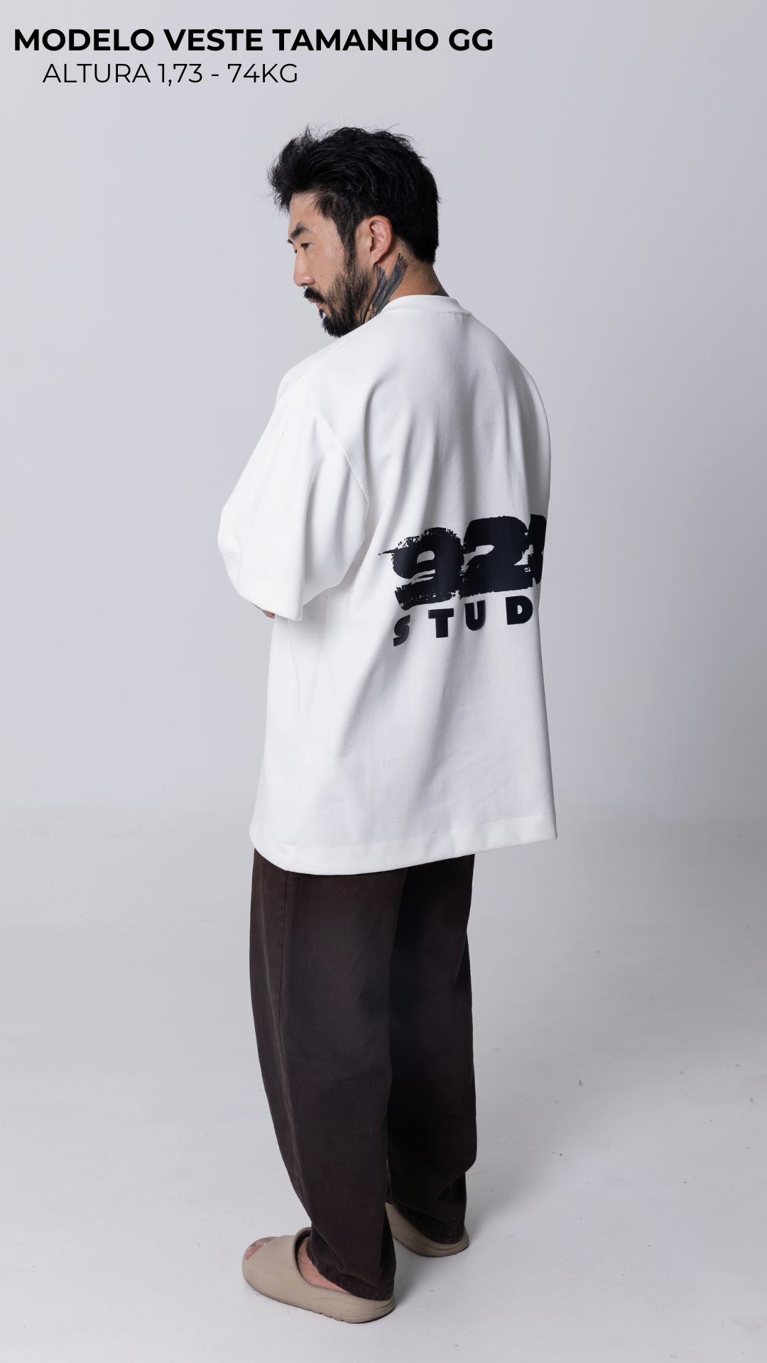 CAMISETA OVERSIZED OFF WHITE 923 STUDIO