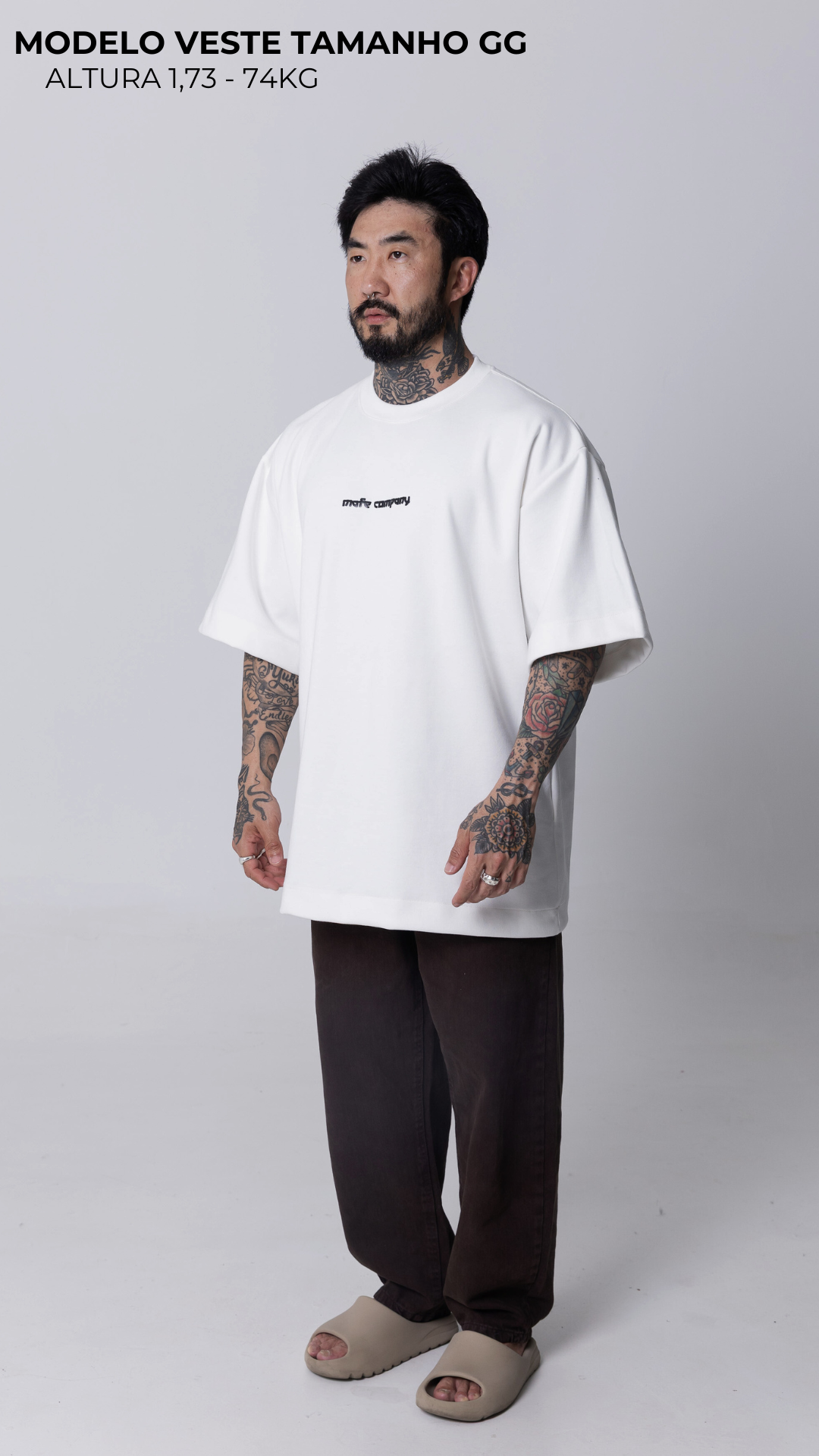 CAMISETA OVERSIZED OFF WHITE 923 STUDIO