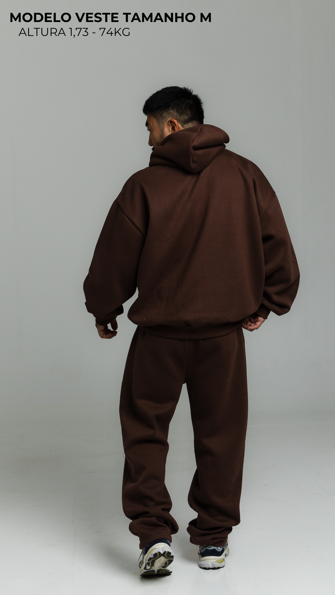 CALÇA DE MOLETOM MARROM