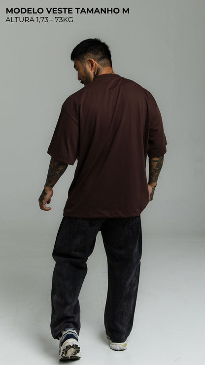 CAMISETA OVERSIZED MARROM