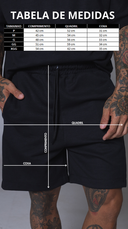 CONJUNTO REGATA MACHÃO PRETO LISO