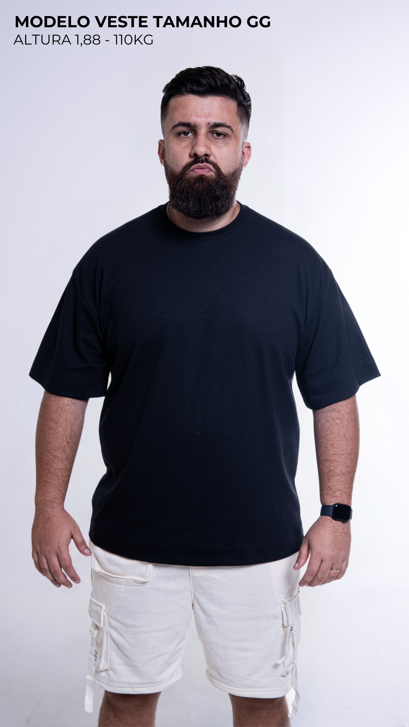 CAMISETA OVERSIZED PRETA