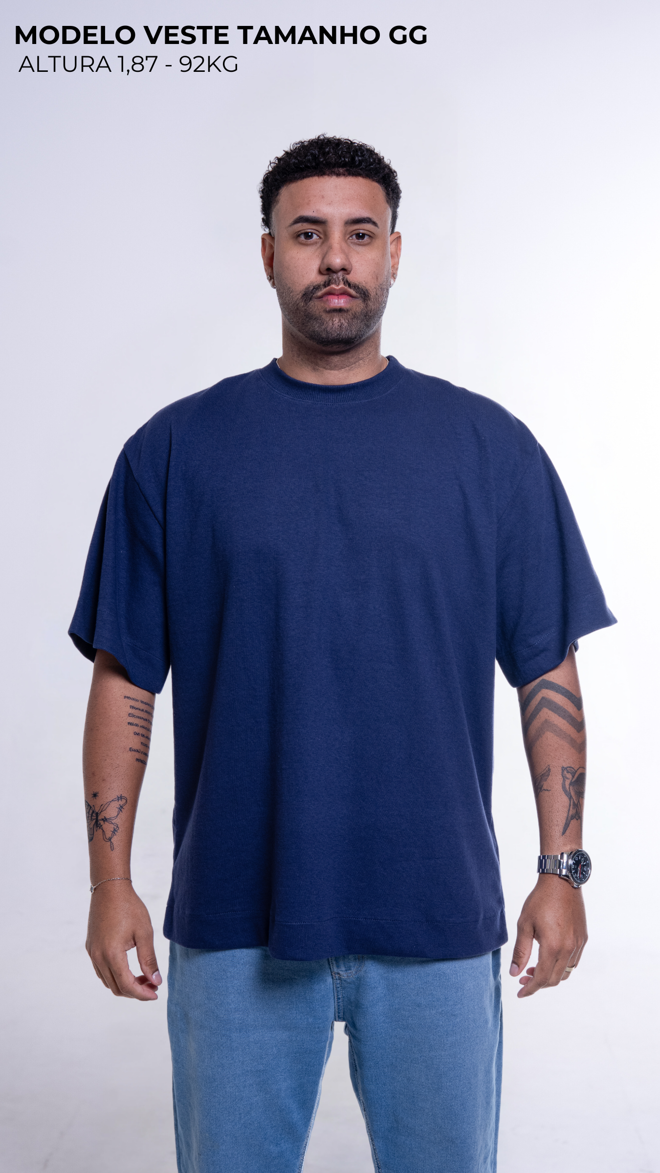 CAMISETA OVERSIZED AZUL MARINHO