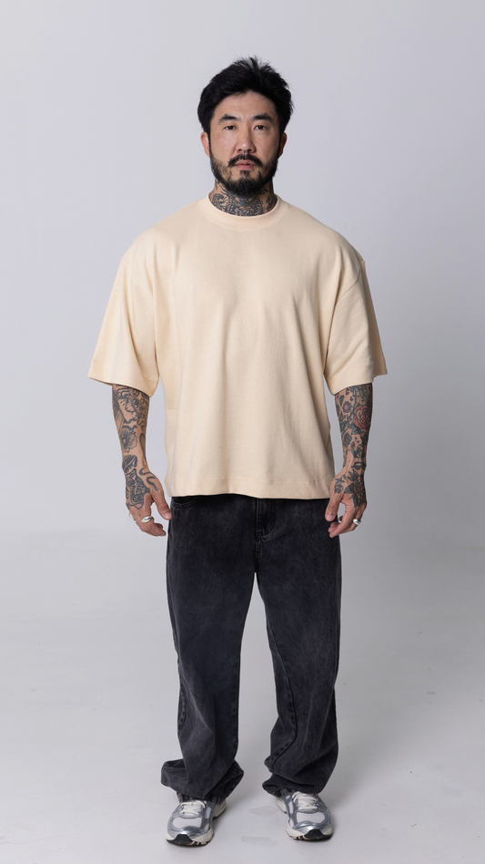CAMISETA BOXY OVERSIZED VANILLA