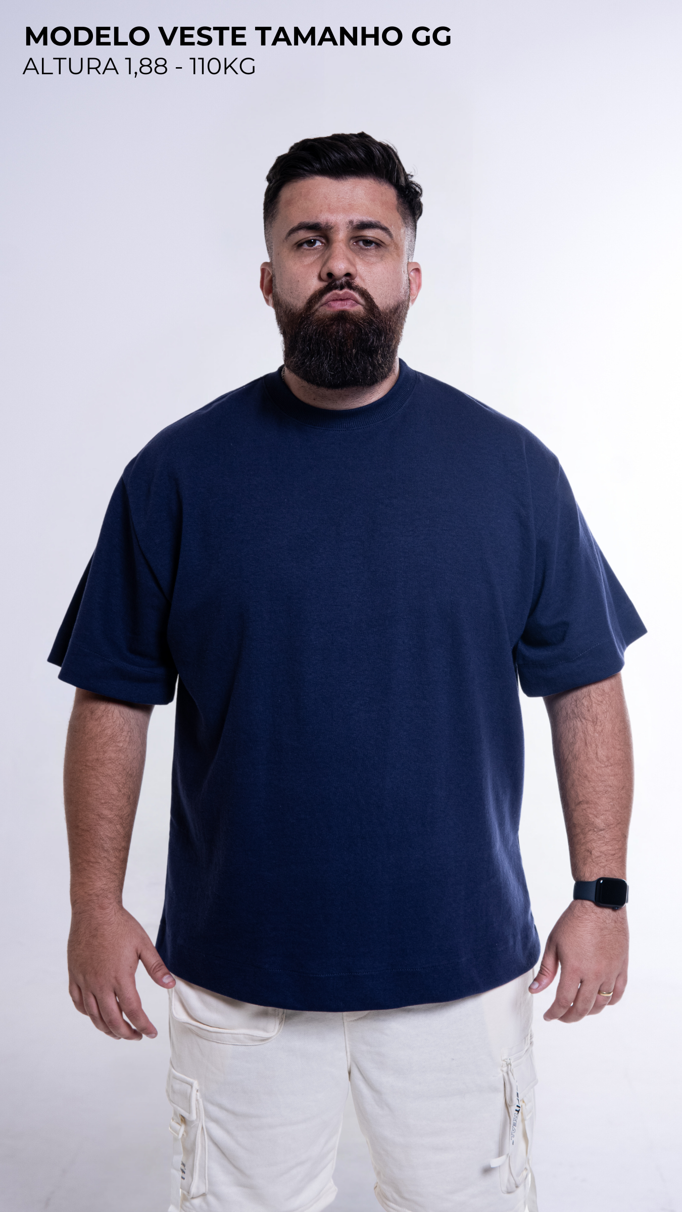 CAMISETA OVERSIZED AZUL MARINHO