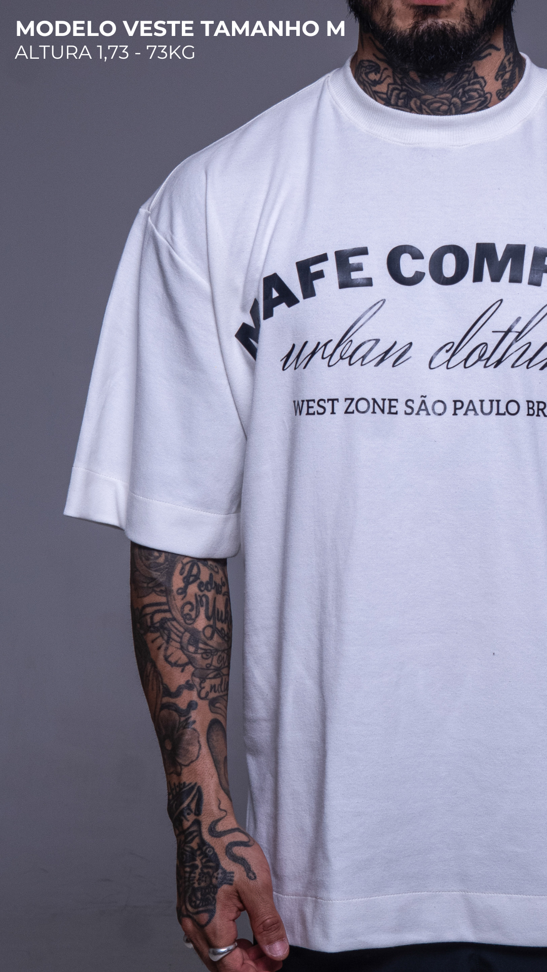 CAMISETA OVERSIZED OFF WHITE URBAN CLOTHING
