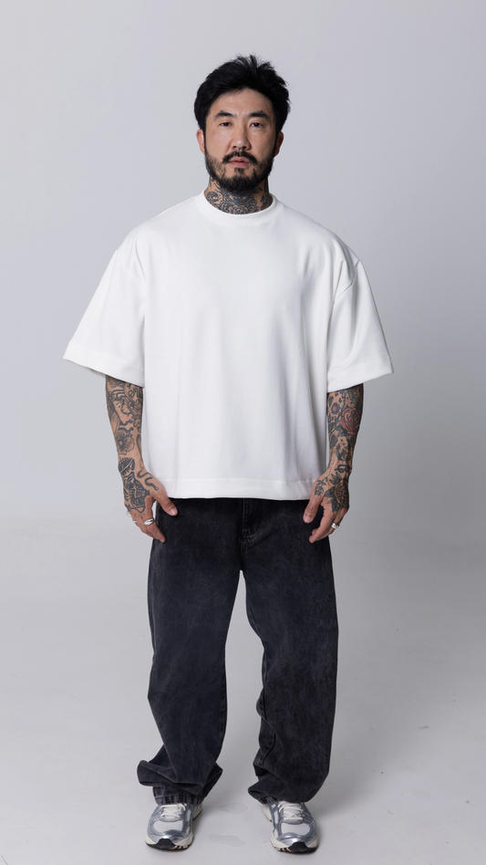 CAMISETA BOXY OVERSIZED OFF WHITE