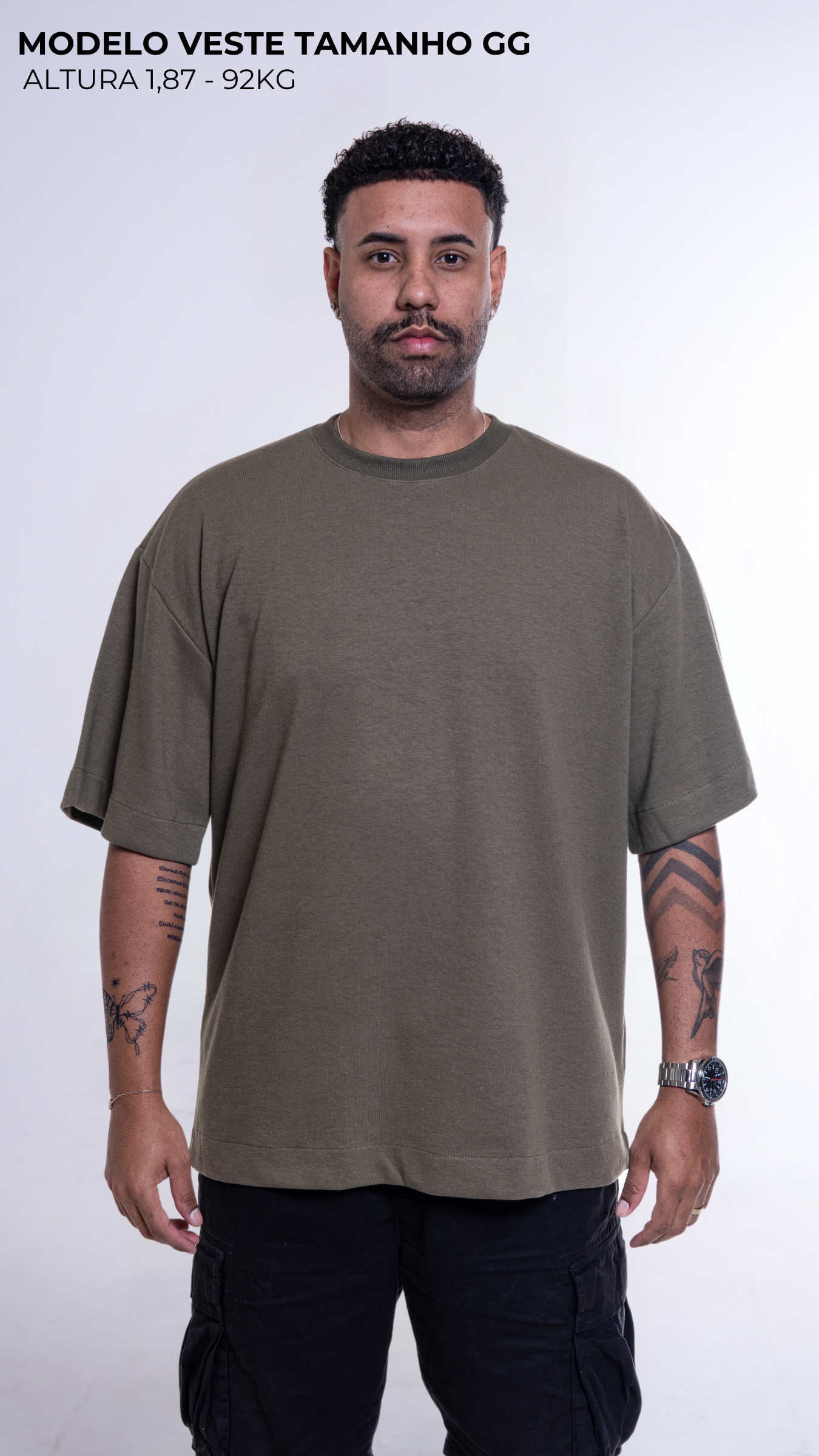 Camiseta Oversized VERDE AZEITONA