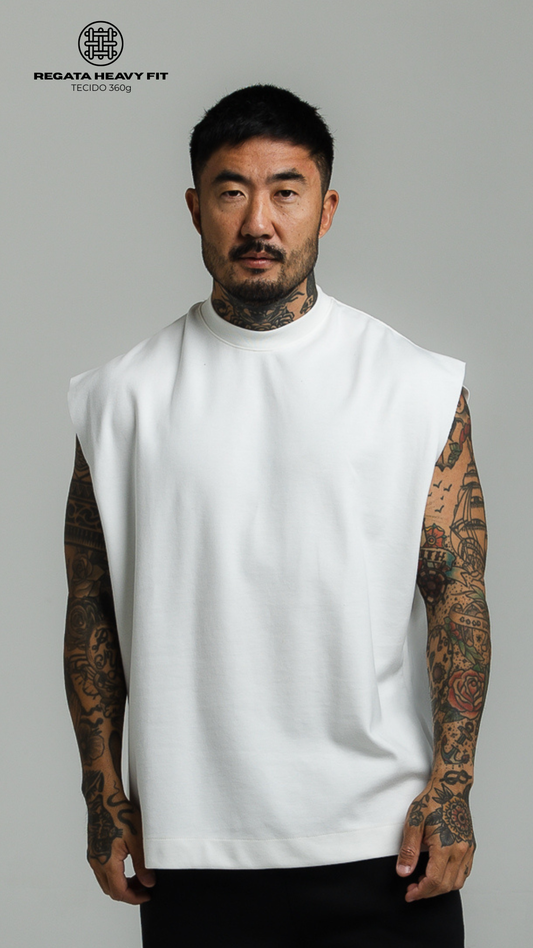 REGATA MASCULINA MACHÃO OFF WHITE