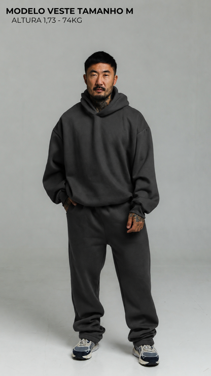 CALÇA DE MOLETOM CINZA ASFALTO - Envio a partir do dia 04-07