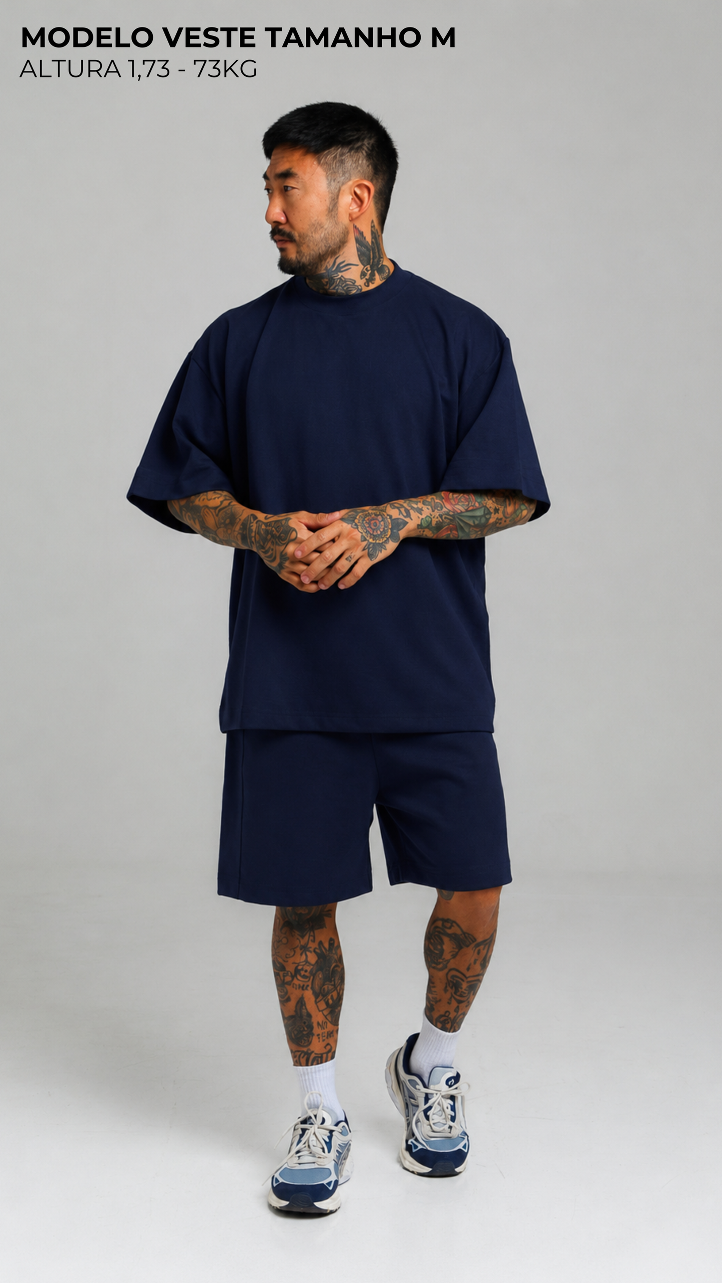 CAMISETA OVERSIZED AZUL NAVAL
