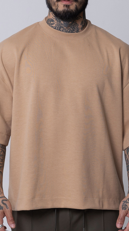CAMISETA BOXY OVERSIZED MOCHA