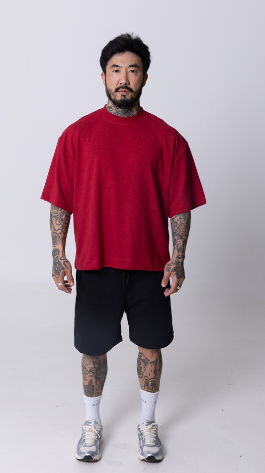 CAMISETA BOXY OVERSIZED VERMELHA