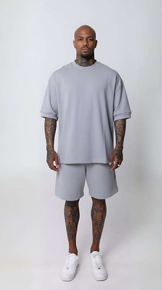 CONJUNTO REGULAR FIT CINZA GELATO