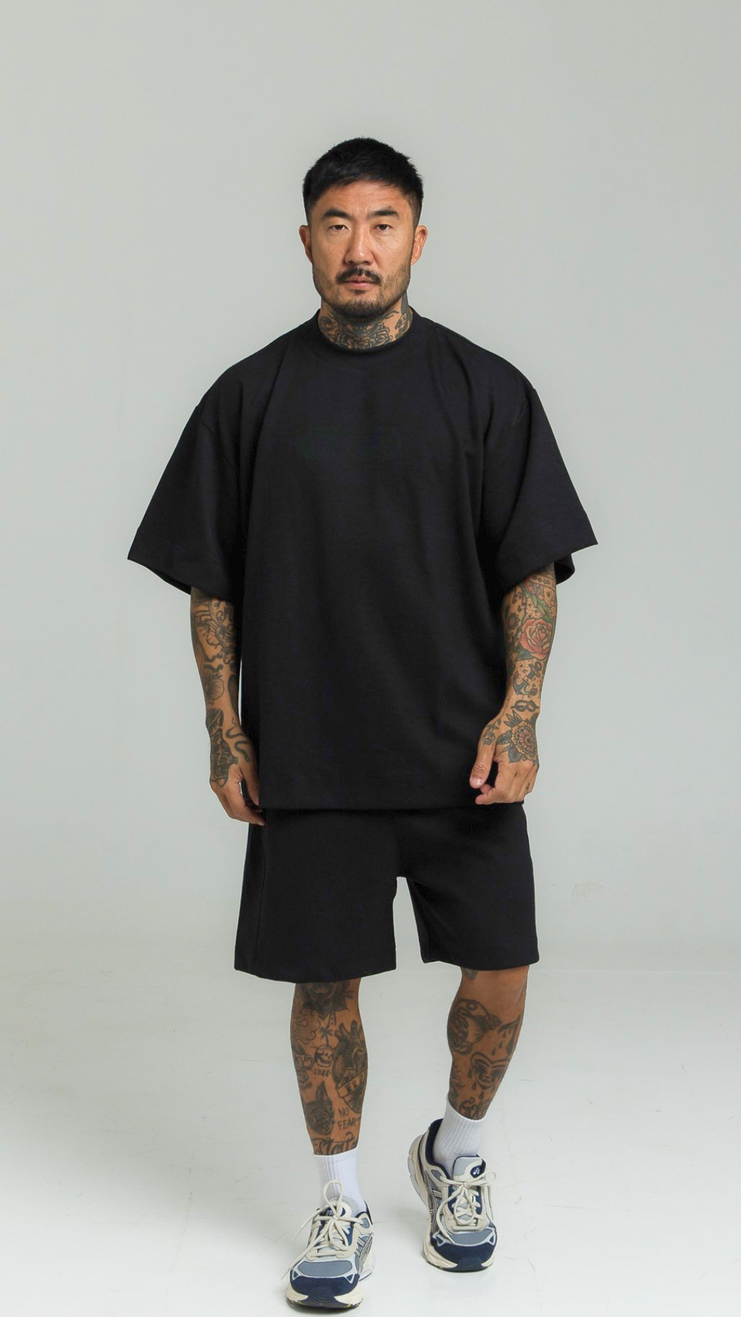CONJUNTO OVERSIZED PRETO LISO
