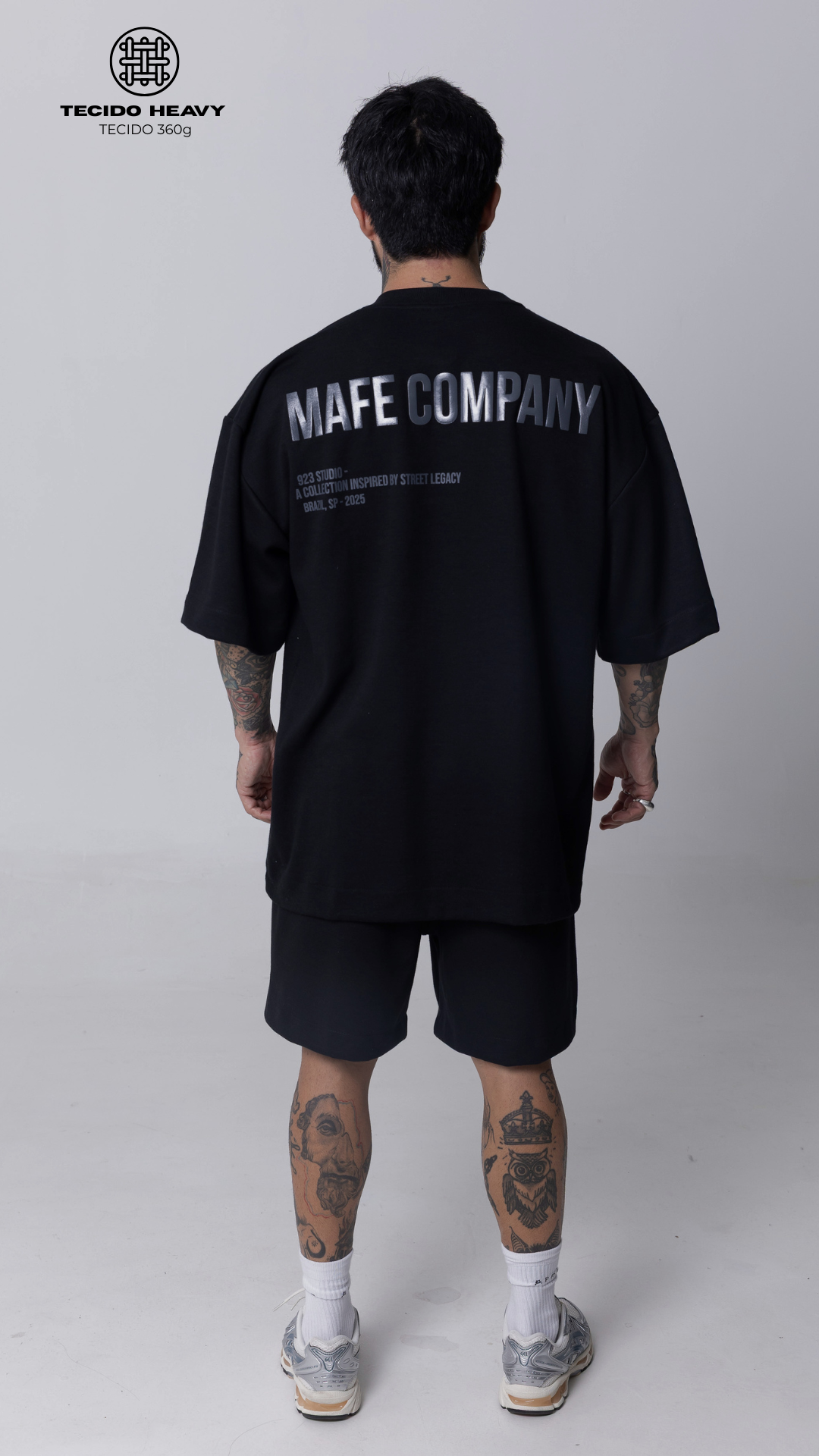 CONJUNTO OVERSIZED HEAVY EDITION — PRETO  LEGACY