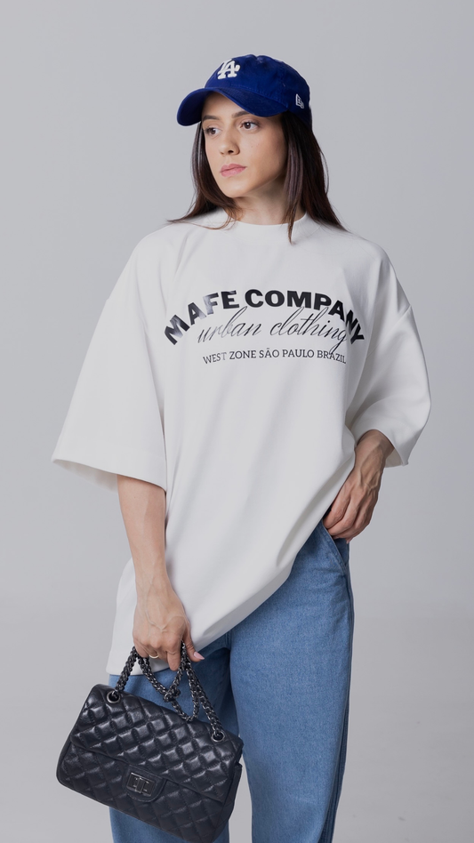 CAMISETA OVERSIZED MOLETOM OFF WHITE URBAN CLOTHING